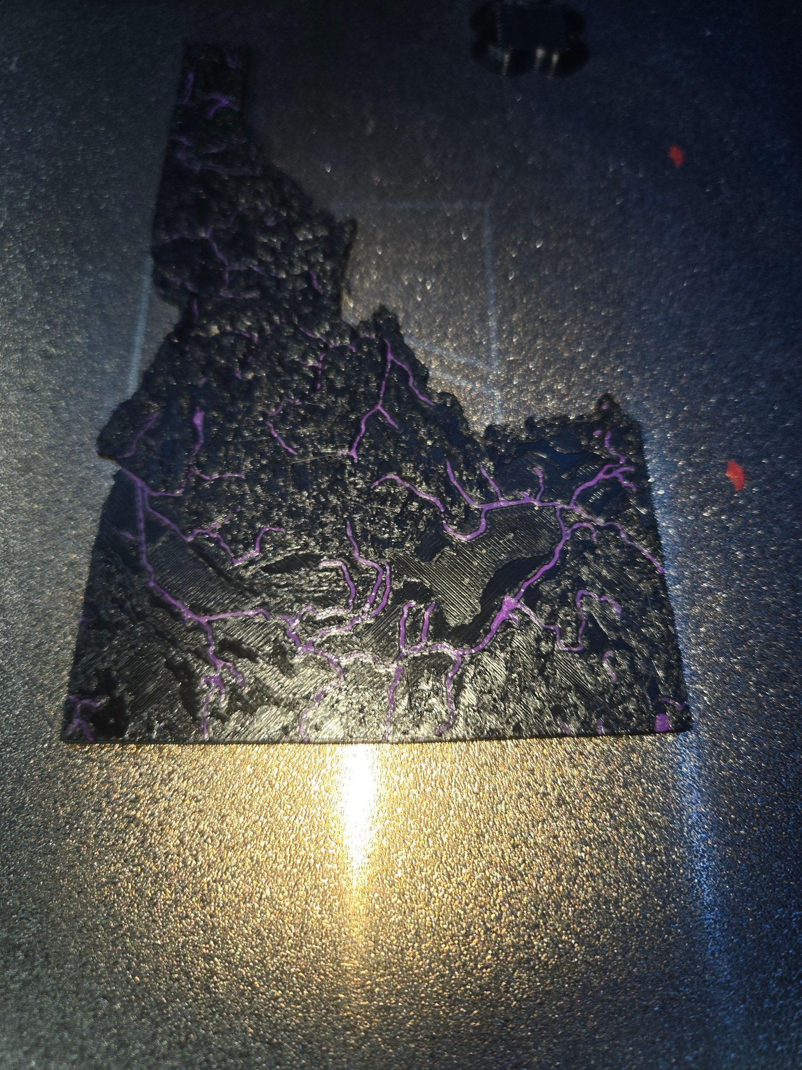 Idaho Topographic Map - Purple