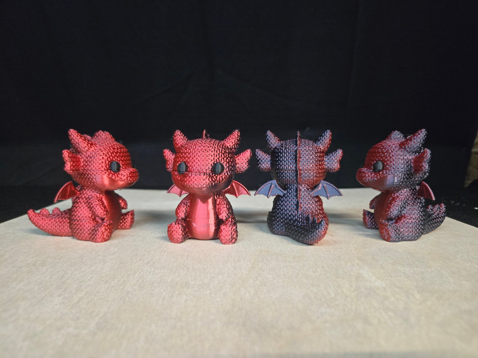 Knitted Texture Baby Dragons